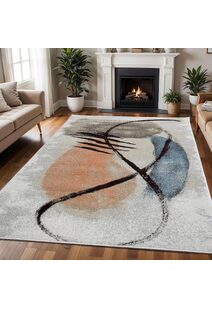 Vivid Modern Abstract Rug