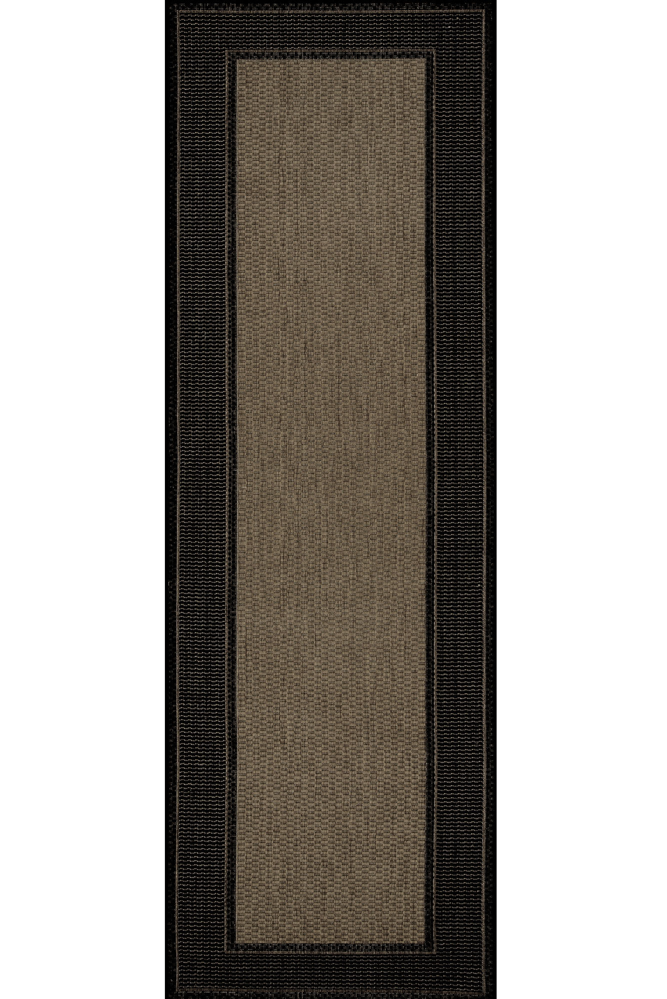 Soleil Black Border Flatweave Rug