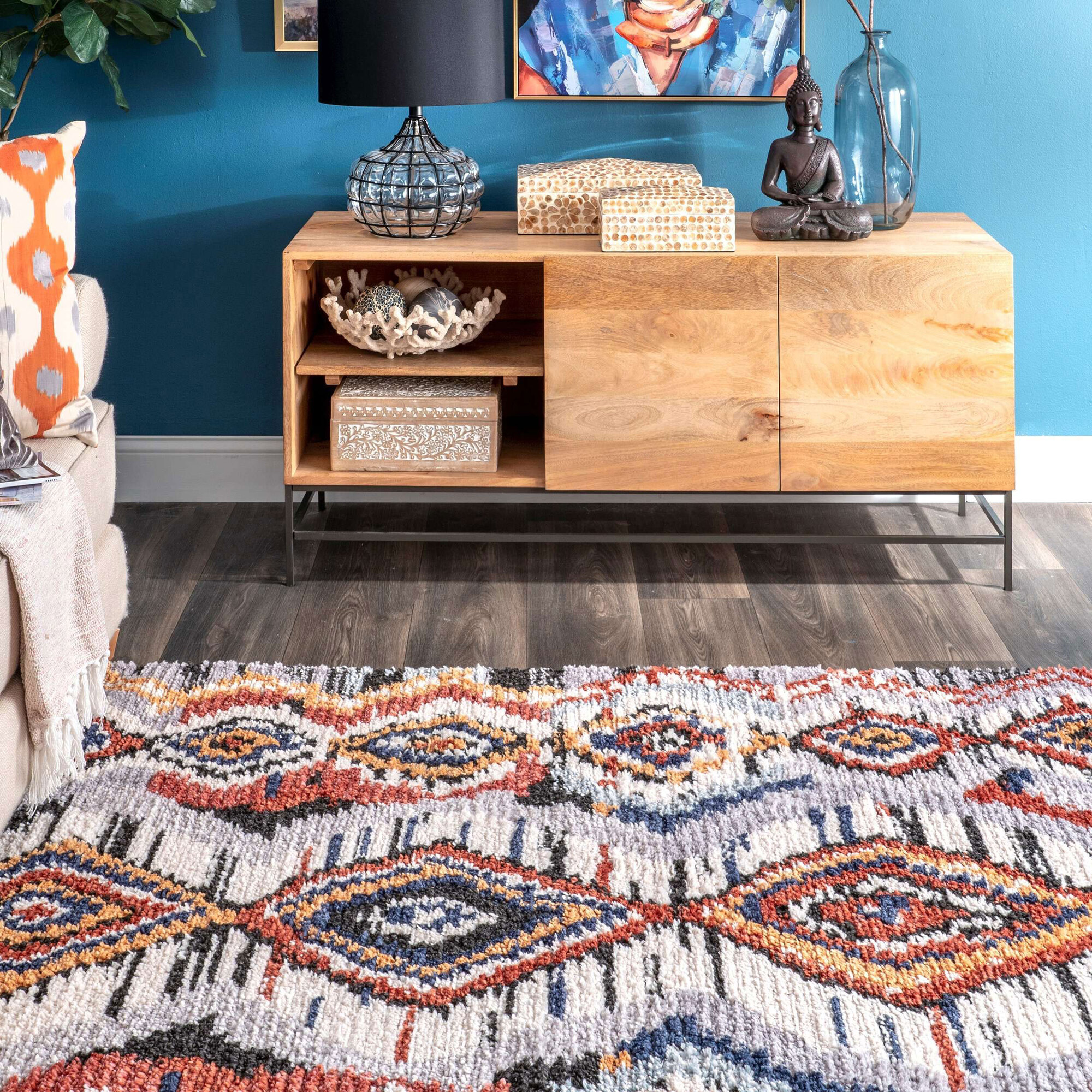 Amara Geometric Moroccan Rug