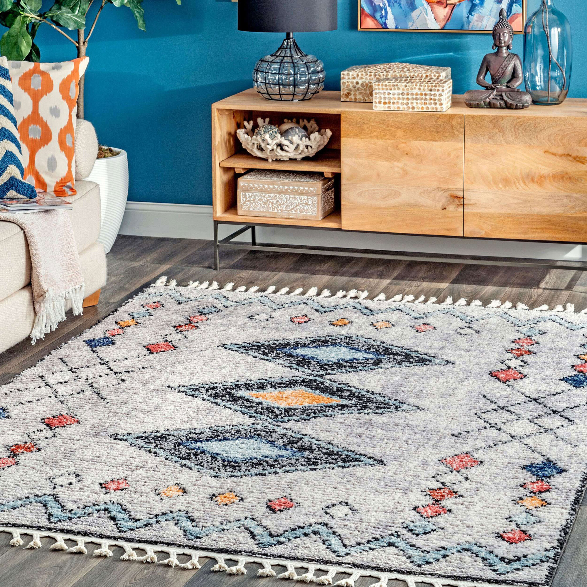 Amara Moroccan Geometric Rug