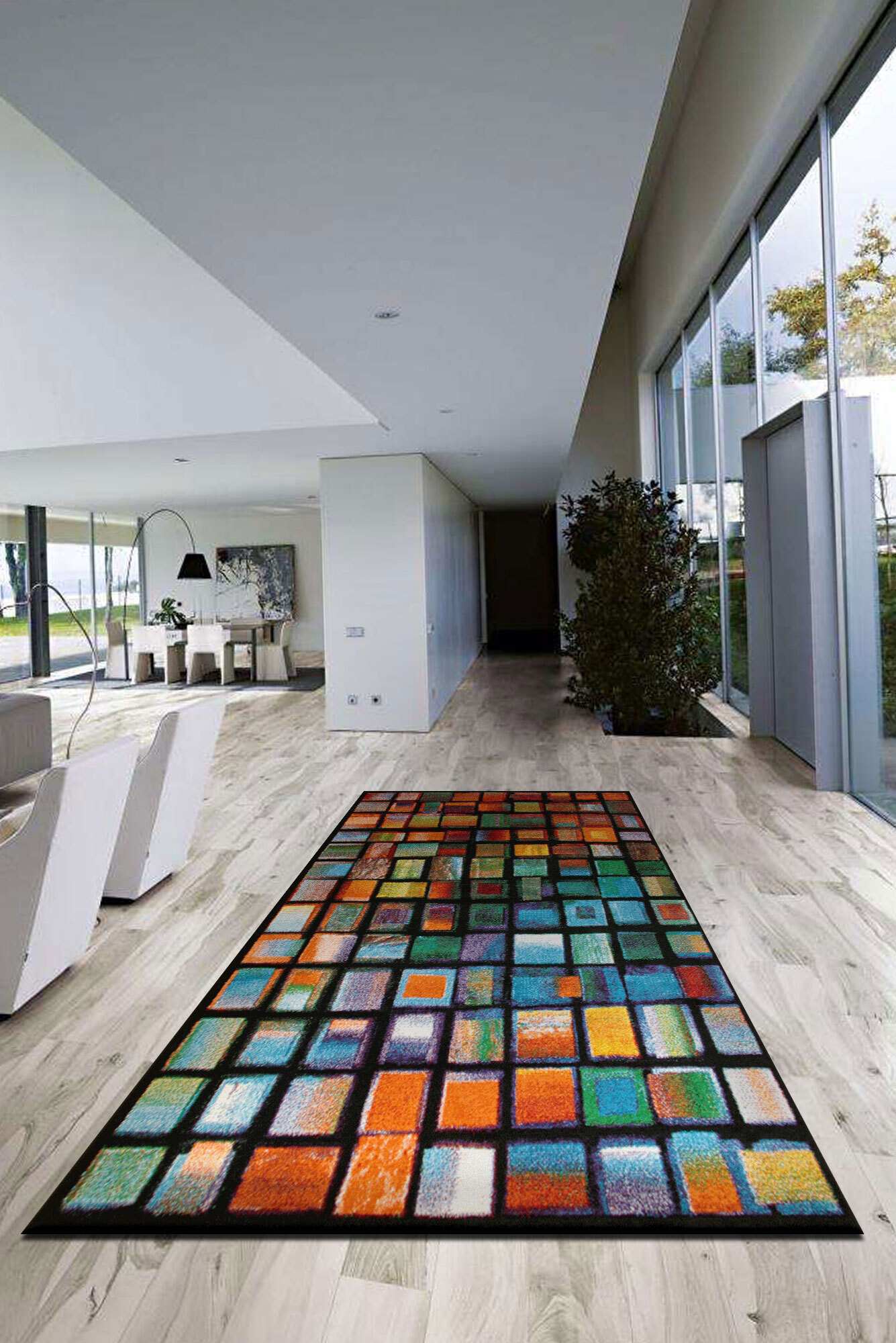 Adobe Modern Square Design Rug