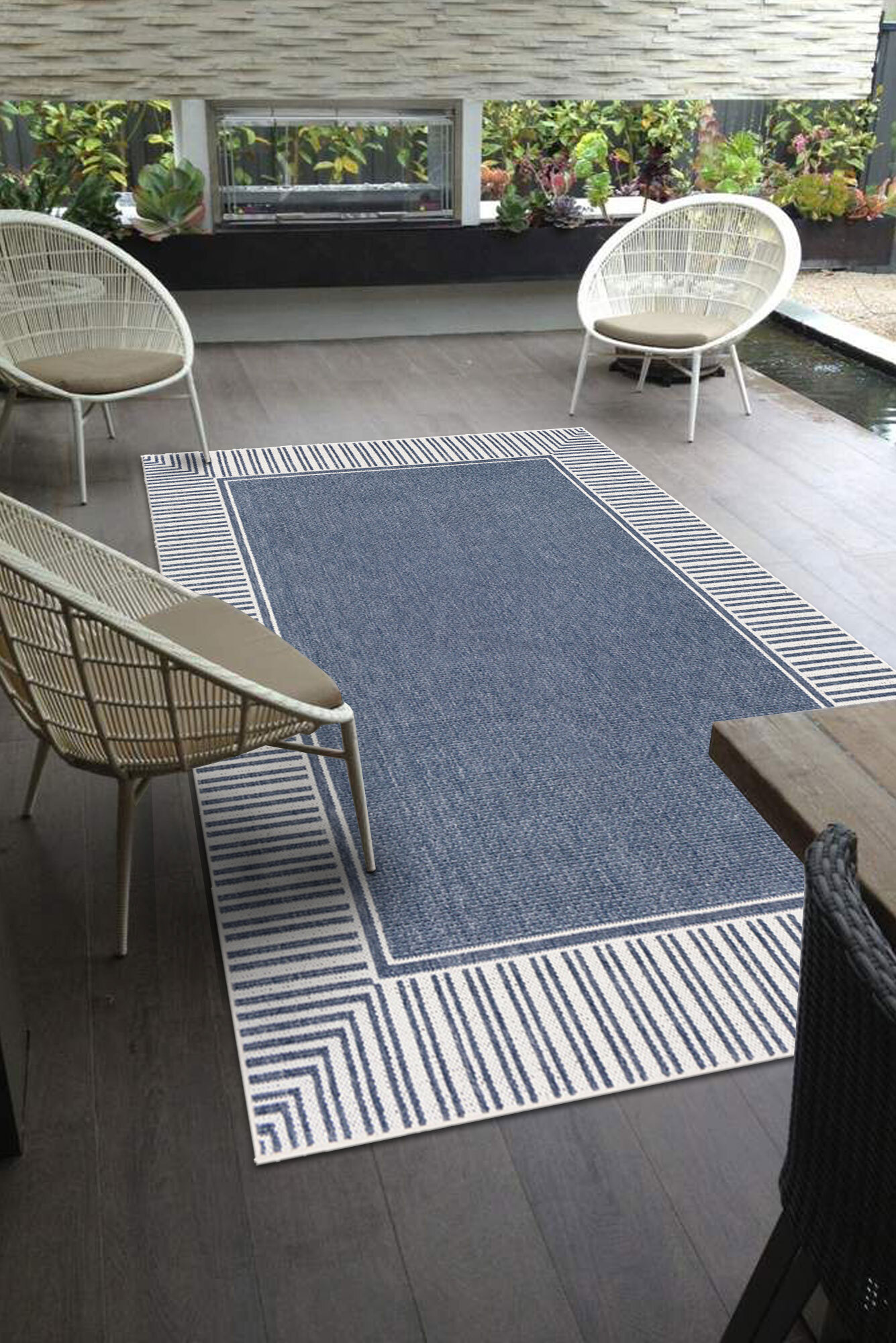 Ambient Blue Indoor Outdoor Rug