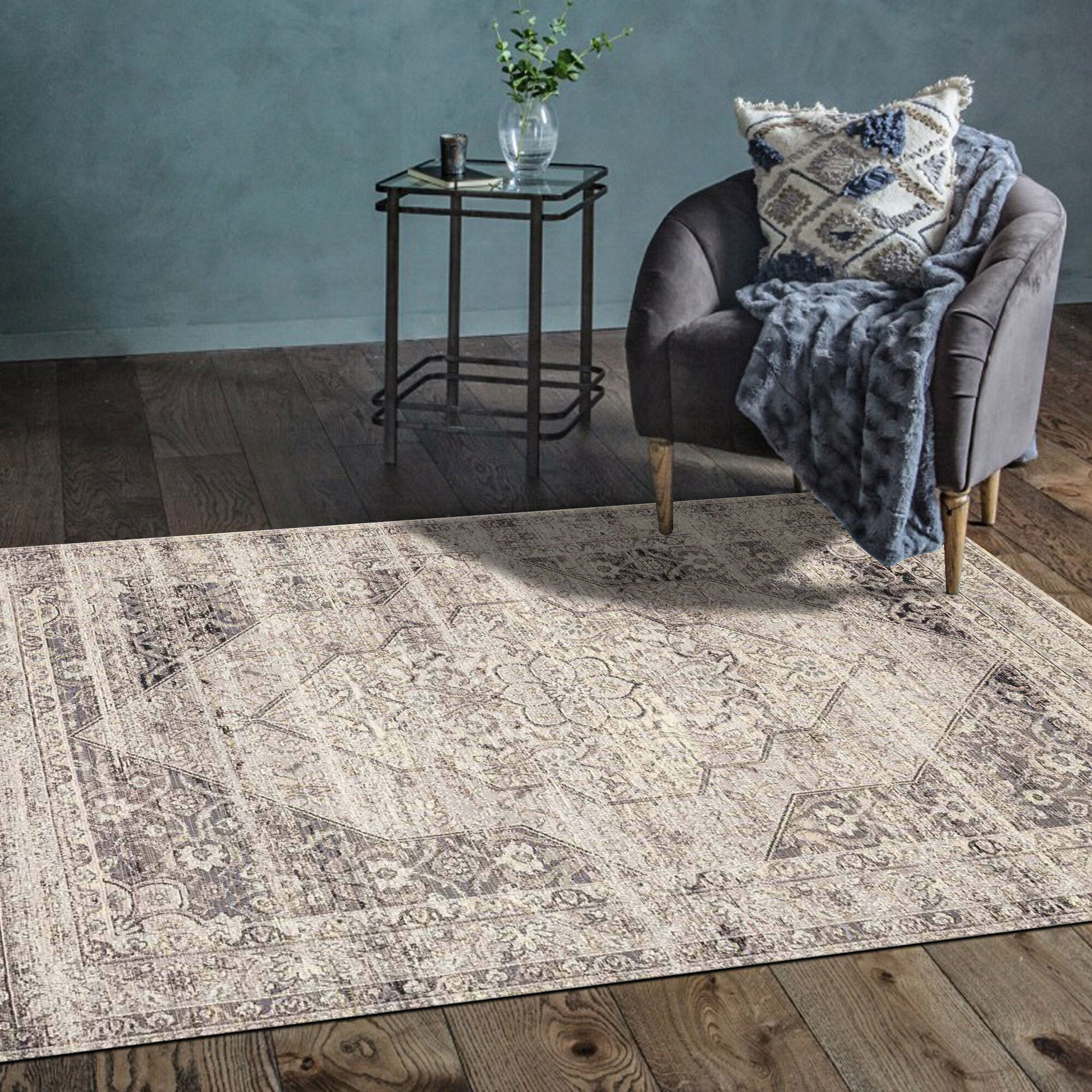 Aperto Floral Medallion Rug