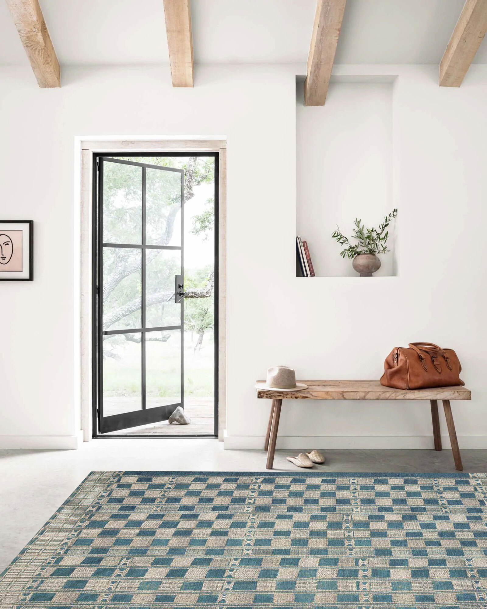 Aperto Geometric Flatweave Rug