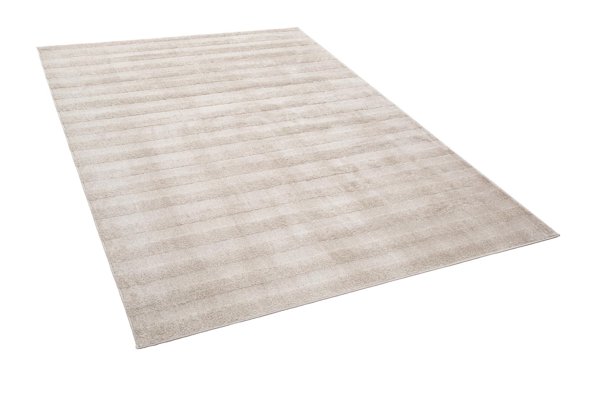 Austin Plain Beige Striped Rug