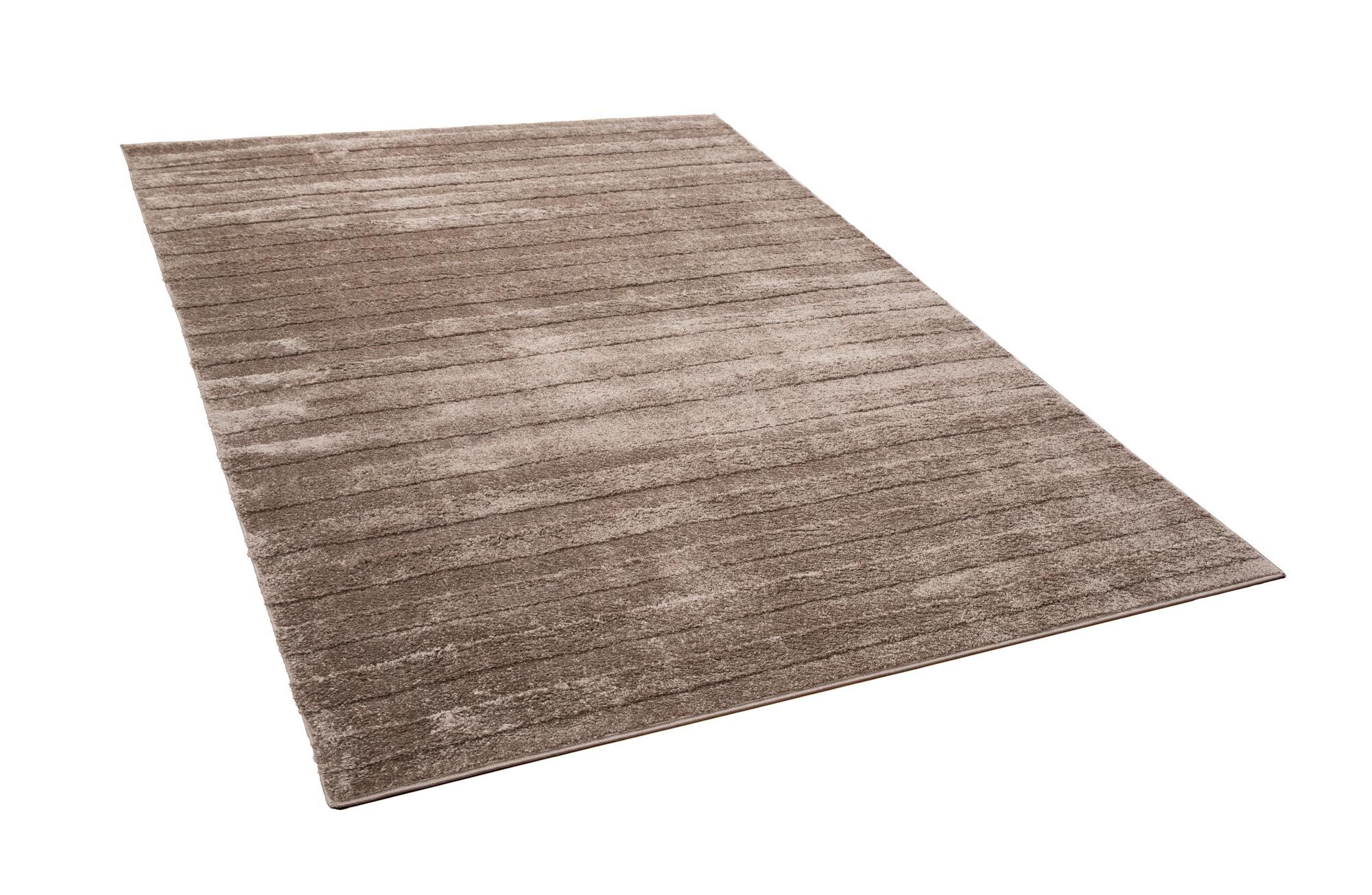 Austin Plain Brown Striped Rug