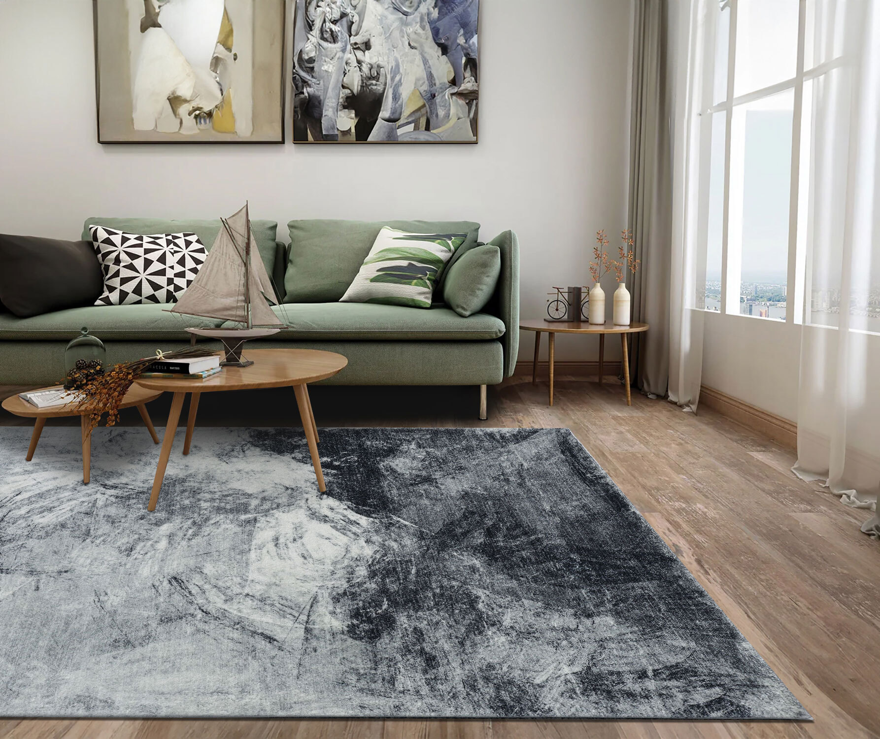 Cato Contemporary Abstract Rug