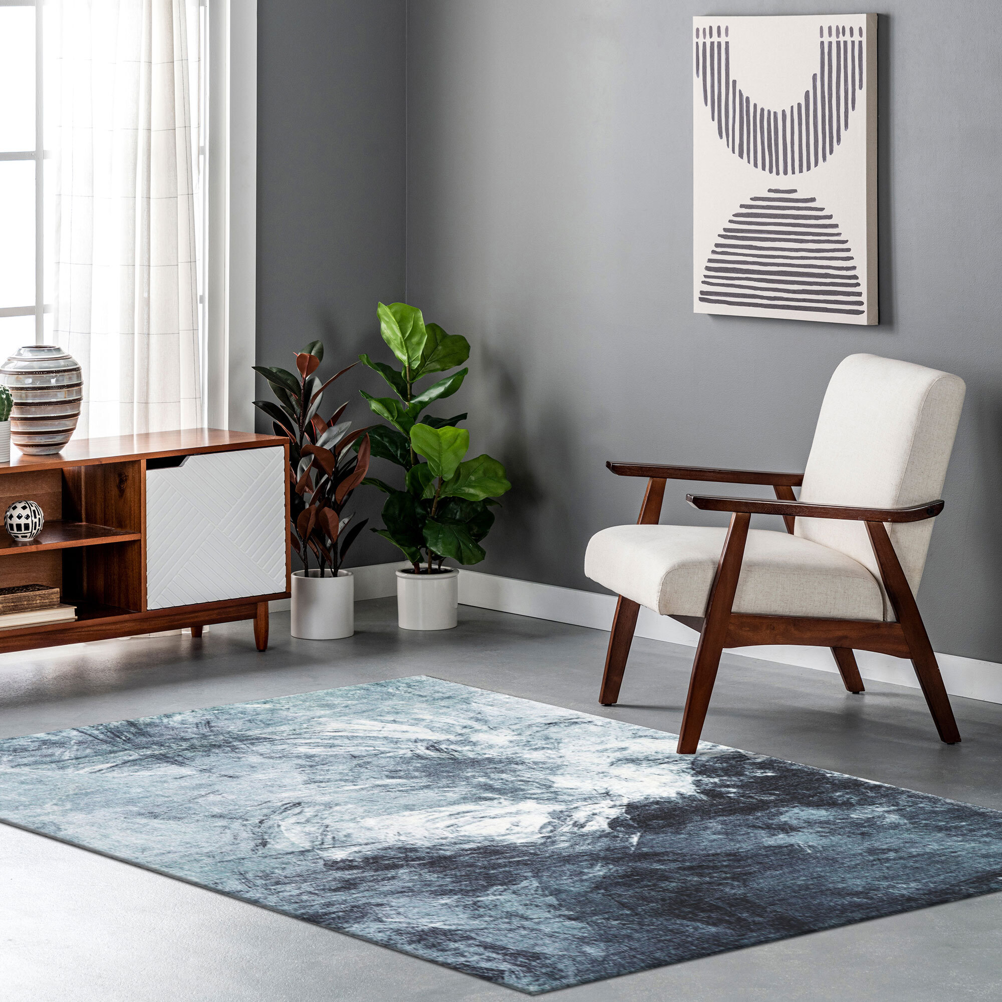 Cato Contemporary Abstract Rug