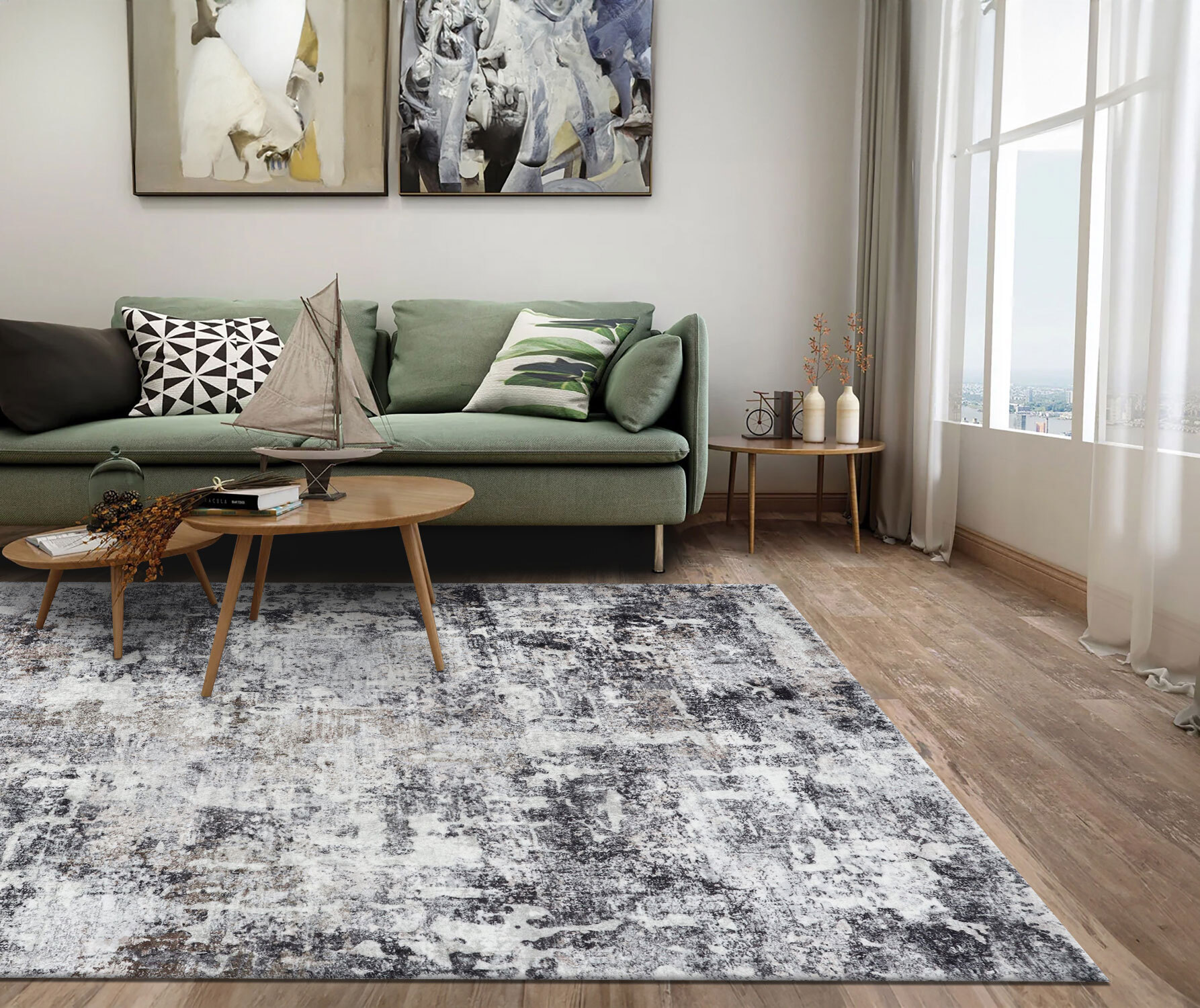 Cato Contemporary Abstract Rug