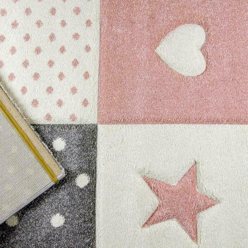 Charlie Hearts & Stars Kids Rug