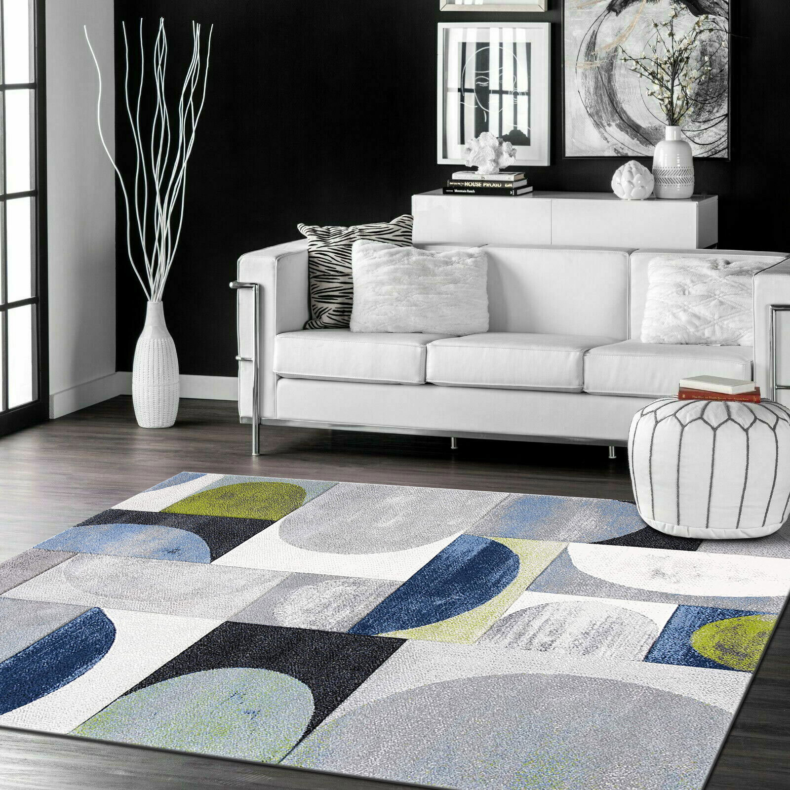 Freya Modern Circle Pattern Rug