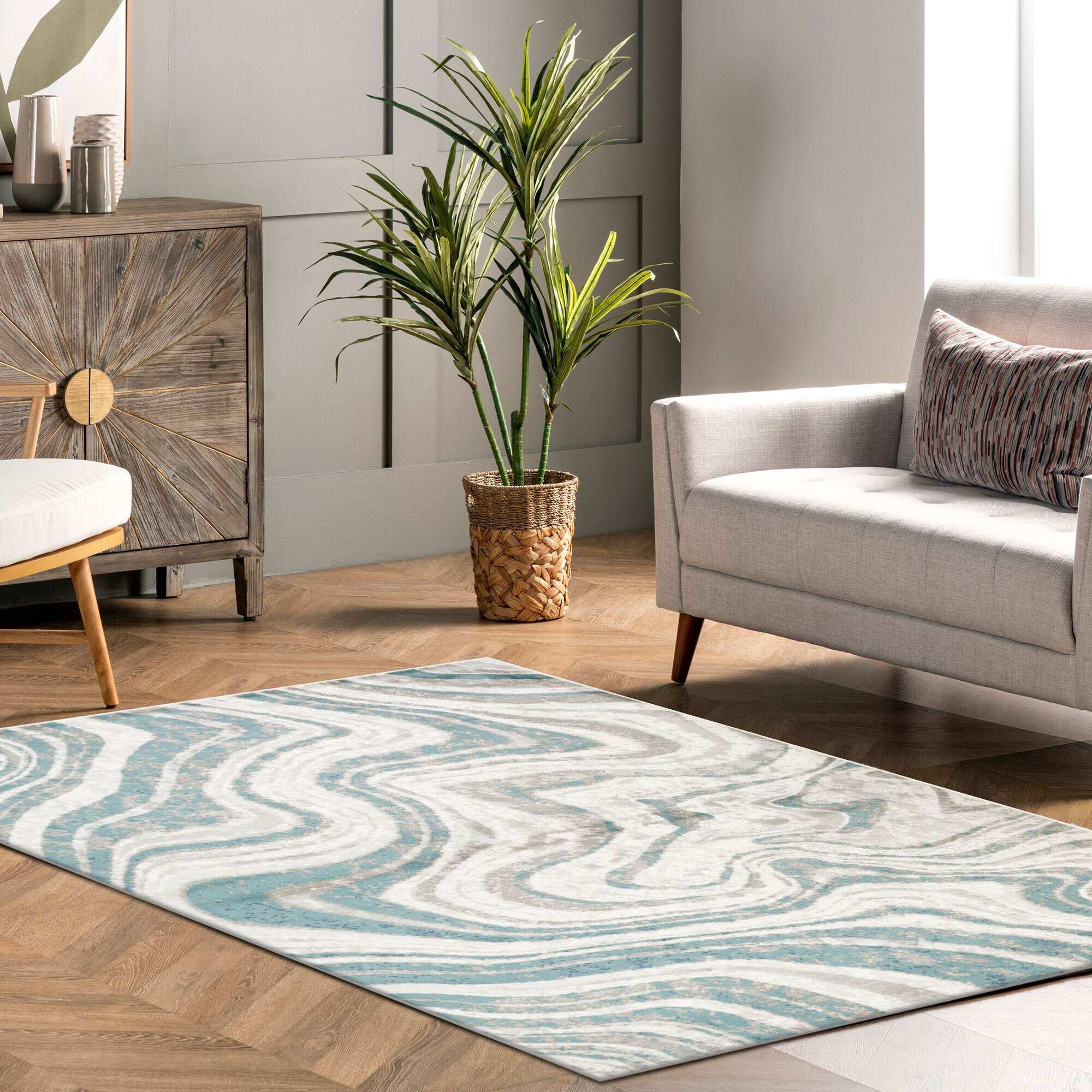 Hebden Modern Abstract Rug