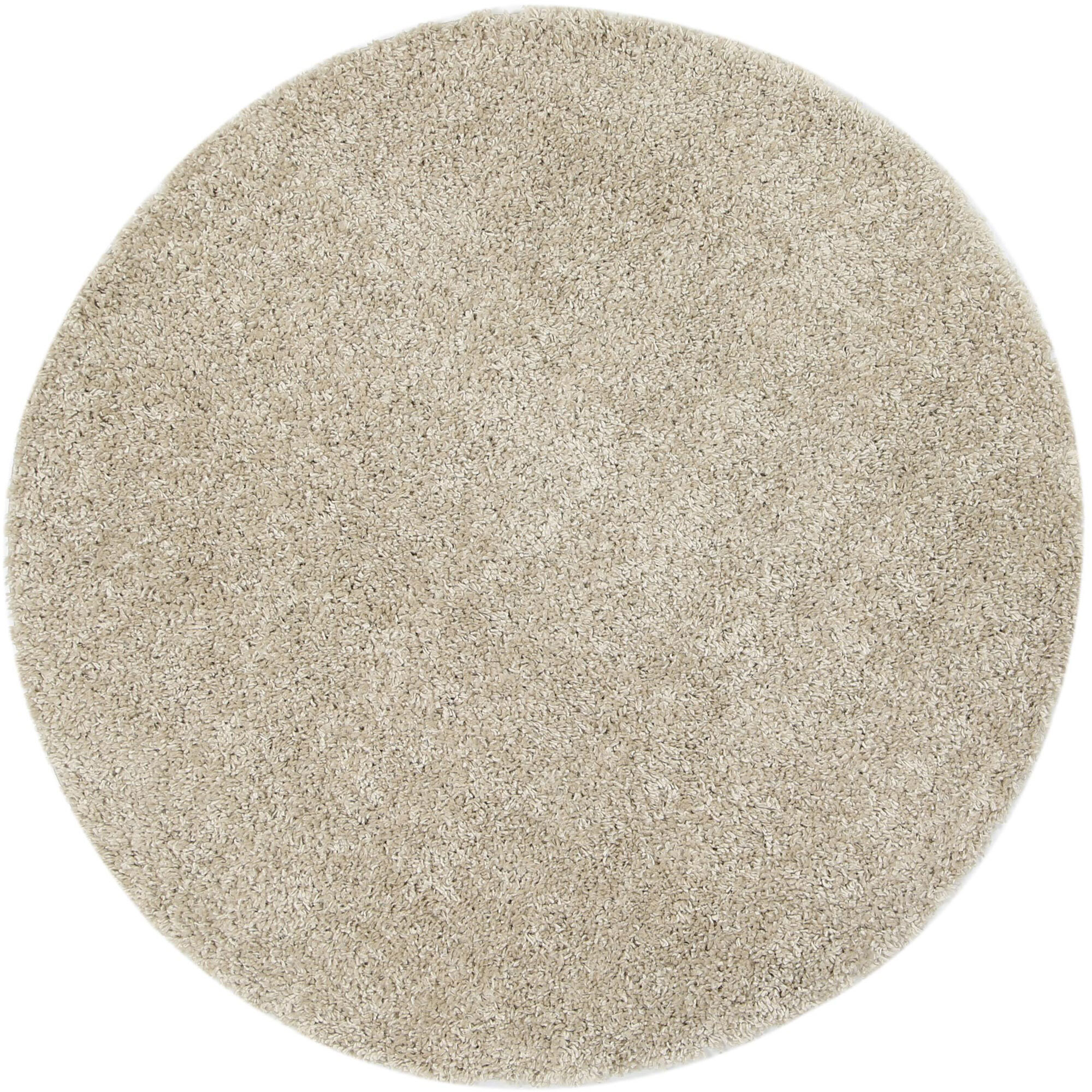 Luis Plain Beige Shaggy Rug