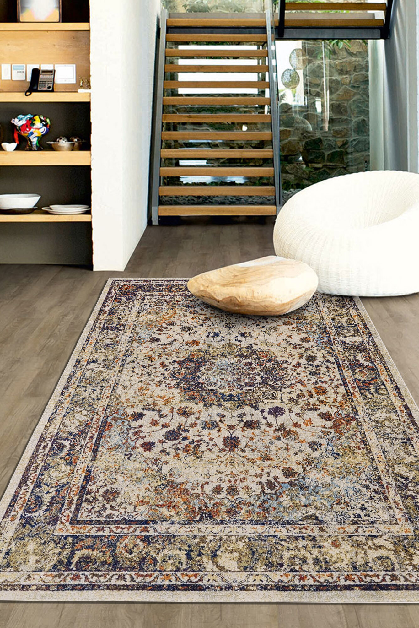 Lester Classic Overdyed Floral Rug