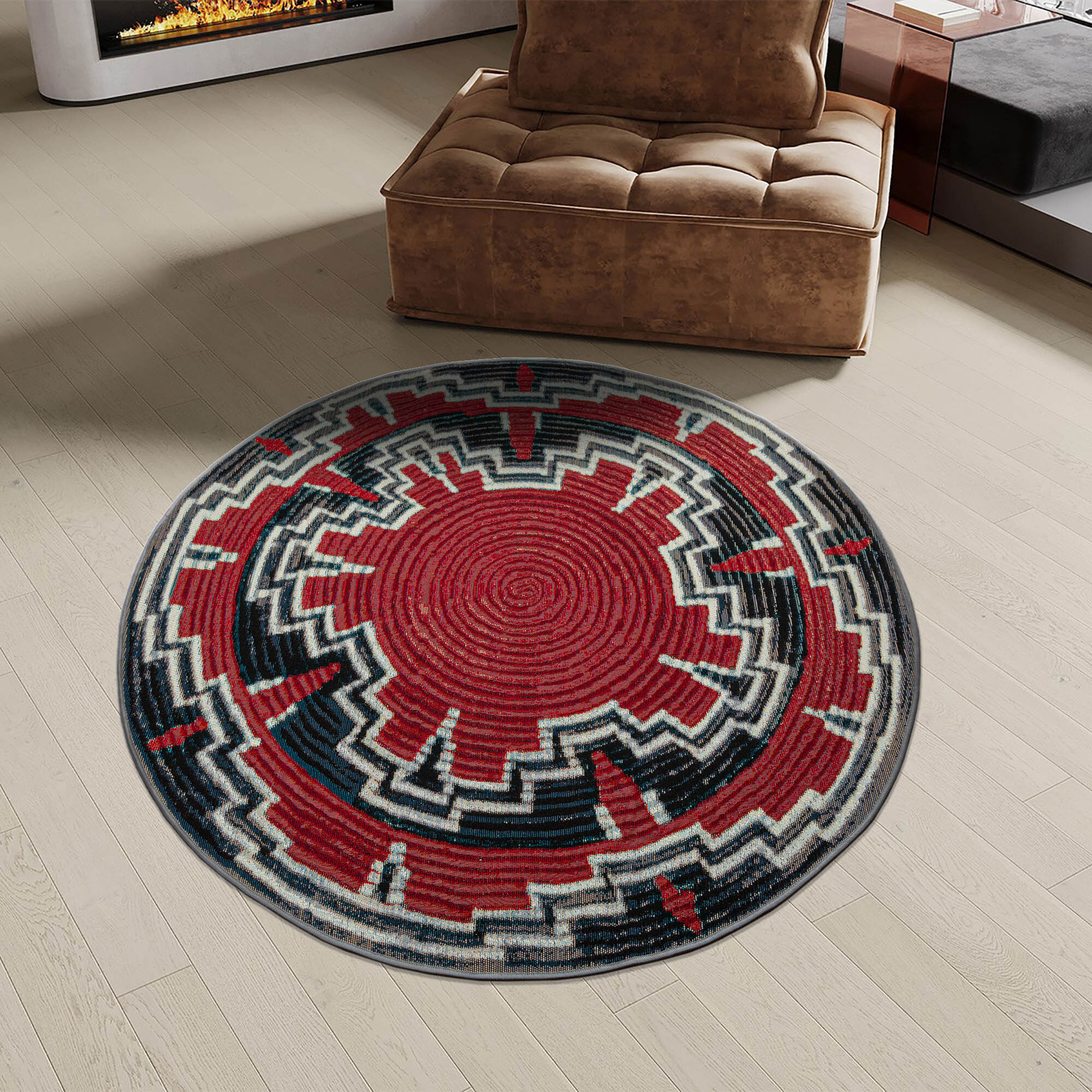 Mystique Round Tribal Rug