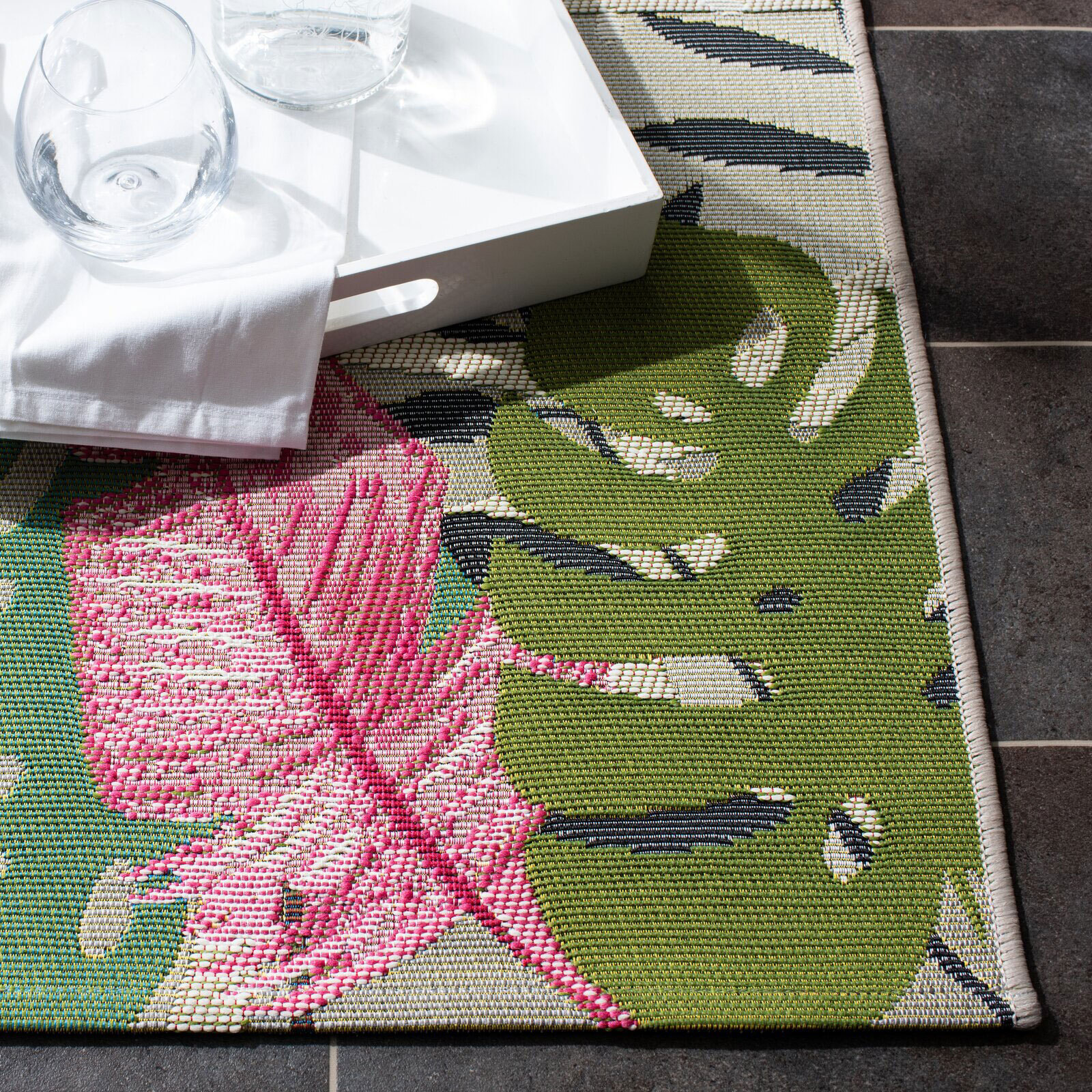 Sole Flamingo Tropical Picture Rug