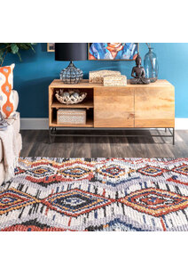 Amara Geometric Moroccan Rug