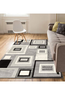 Axel Modern Square Pattern Rug