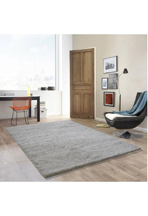 Boston Plain Grey Modern Rug