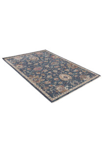 Cora Blue Traditional Floral Rug