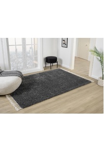 Joey Plain Anthracite Shaggy Rug