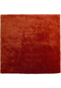 Luxe Plain Orange Shaggy Rug