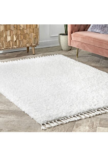 Lucy Cream Shaggy Moroccan Rug