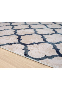 Loren Blue Moroccan Trellis Rug