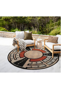 Mystique Geometric Round Rug