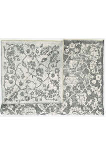 Ryan Grey Transitional Floral Rug