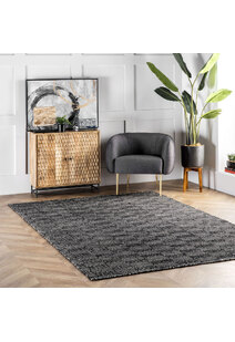 Scandi Hand Woven Wool Rug