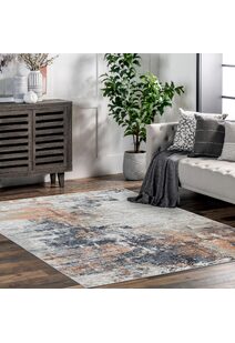 Vivid Modern Abstract Rug