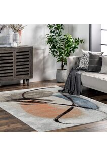 Vivid Modern Abstract Rug