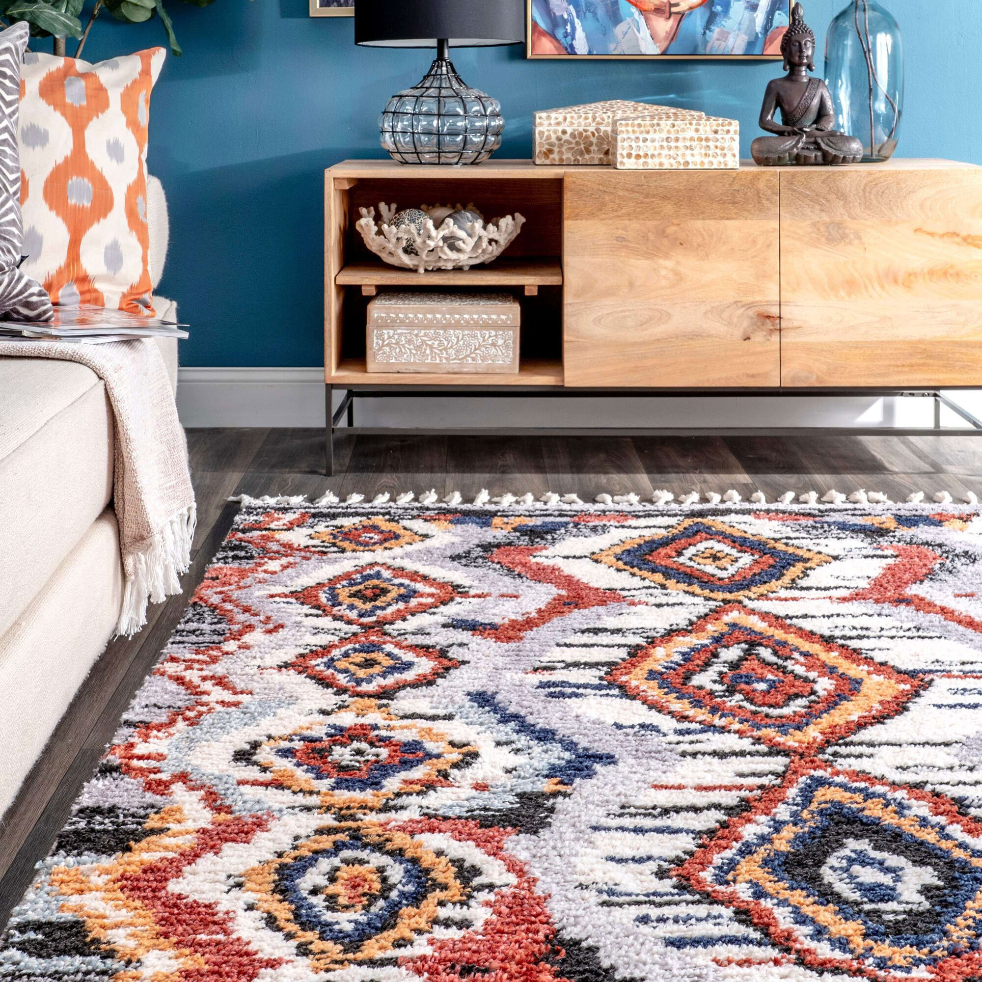 Amara Geometric Moroccan Rug