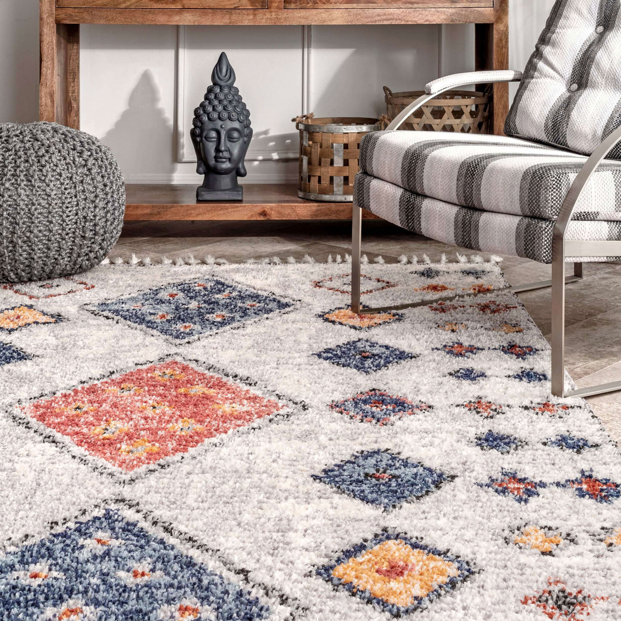 Amara Moroccan Diamond Rug