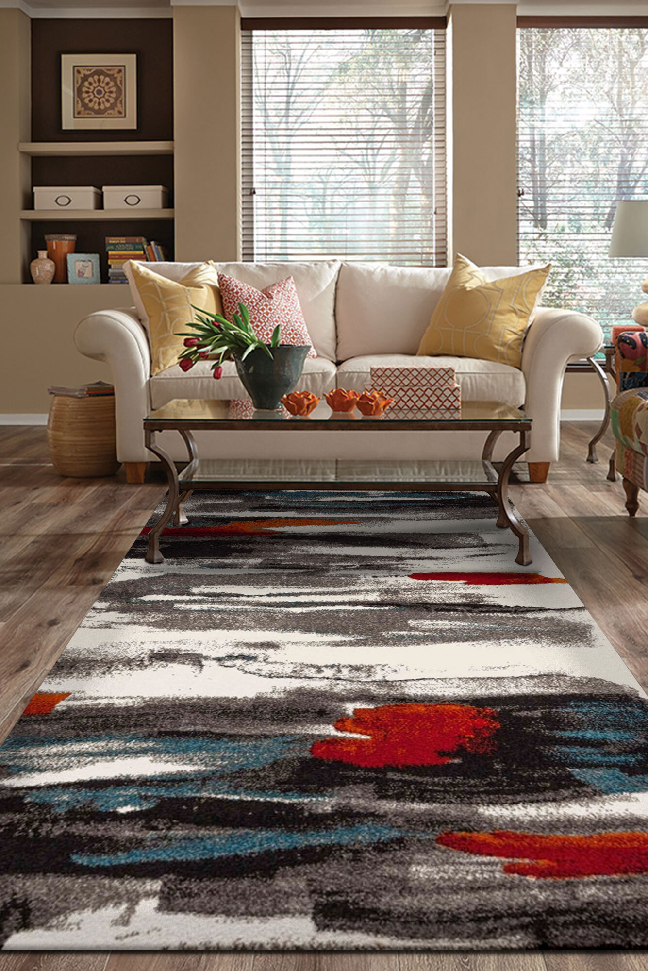 Adobe Modern Striped Rug