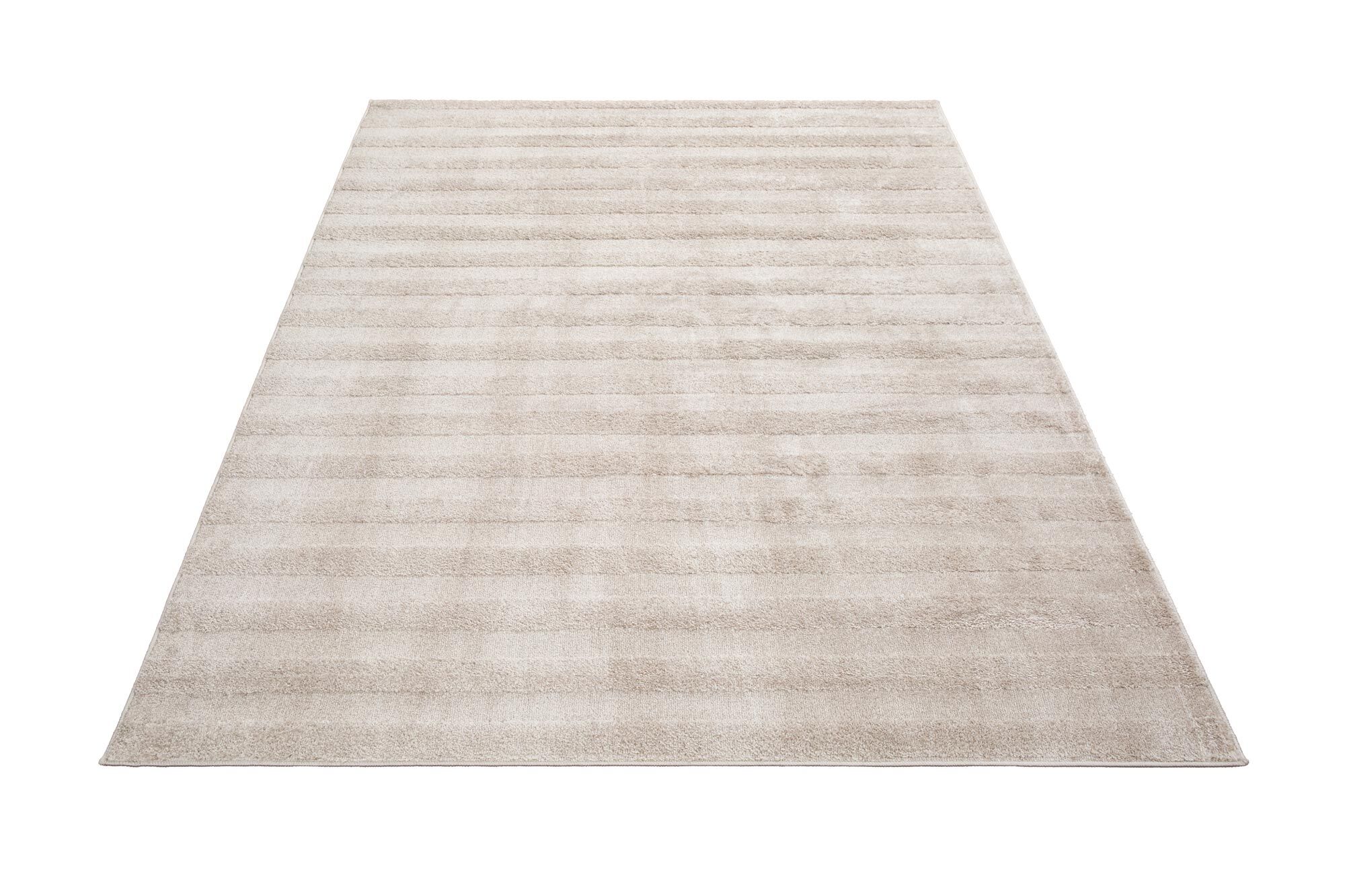 Austin Plain Beige Striped Rug