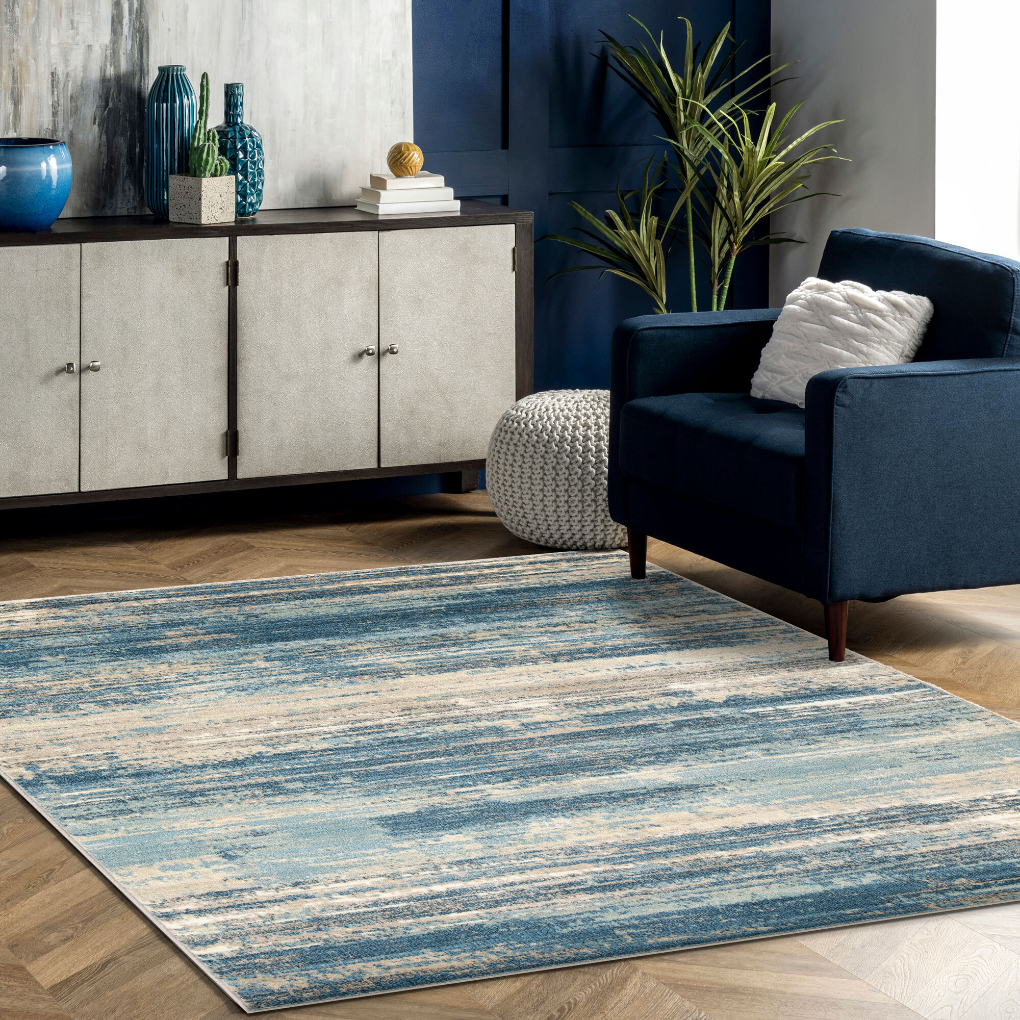 Bliss Contemporary Striped Rug