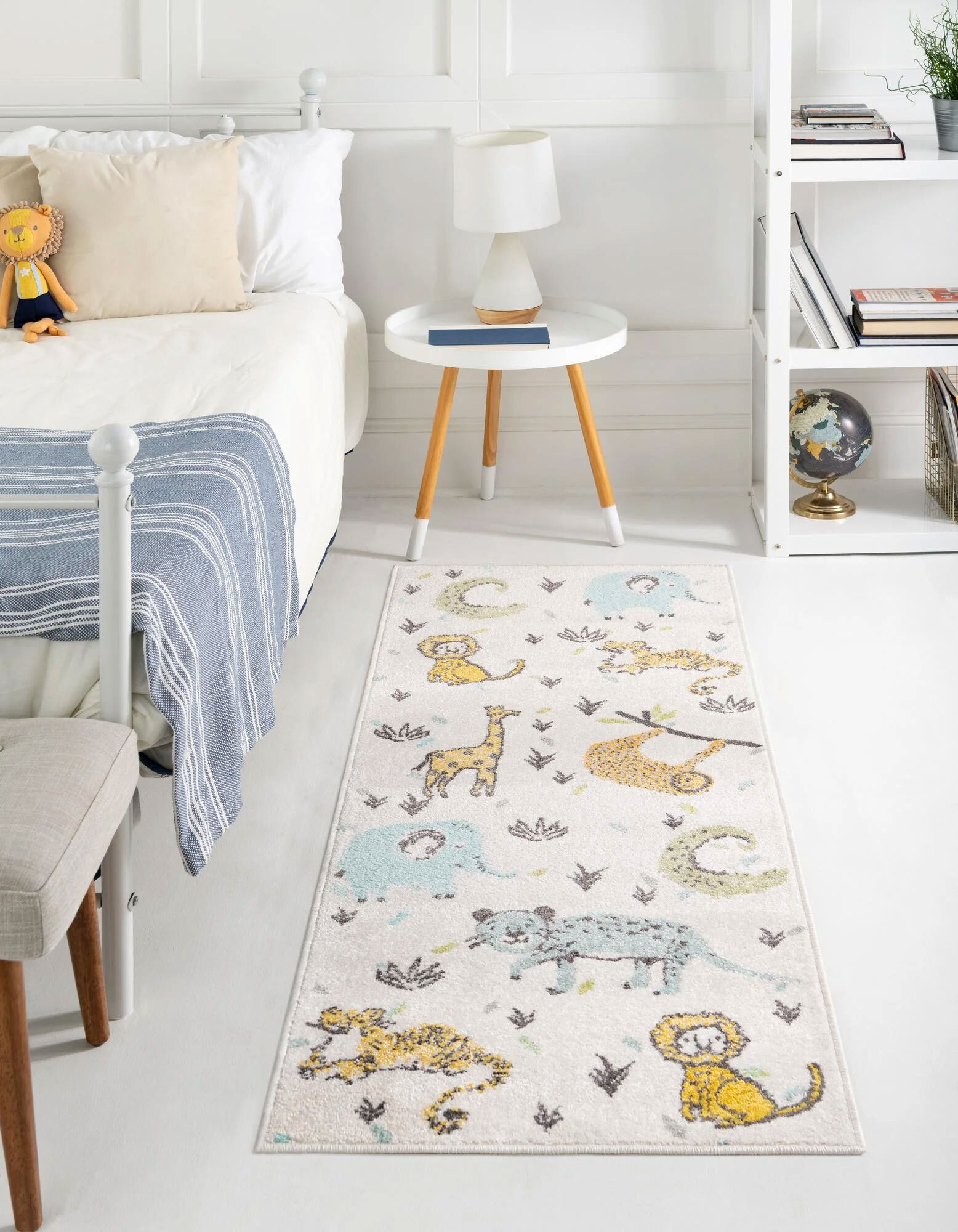 Candy Safari Animals Kids Rug