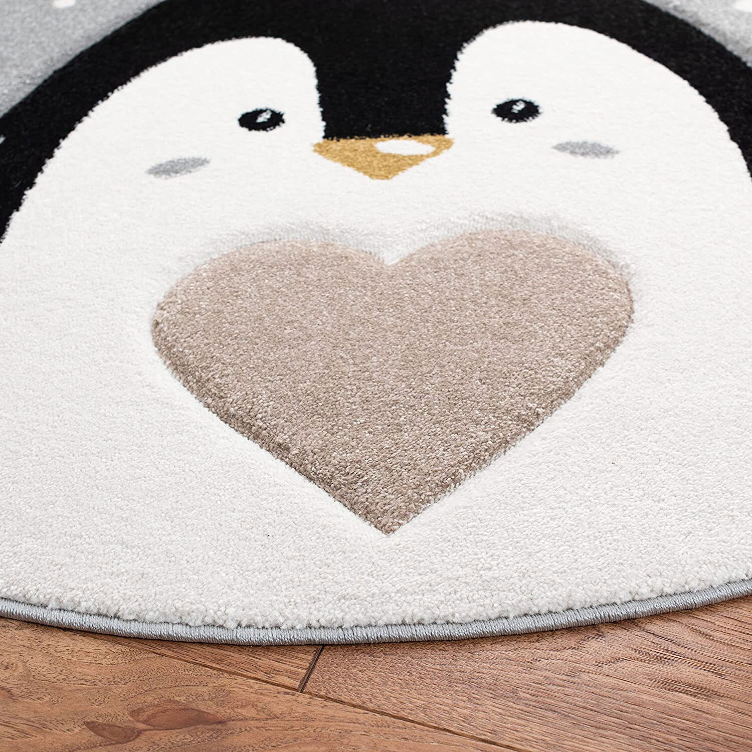 Charlie Carved Penguin Kids Rug