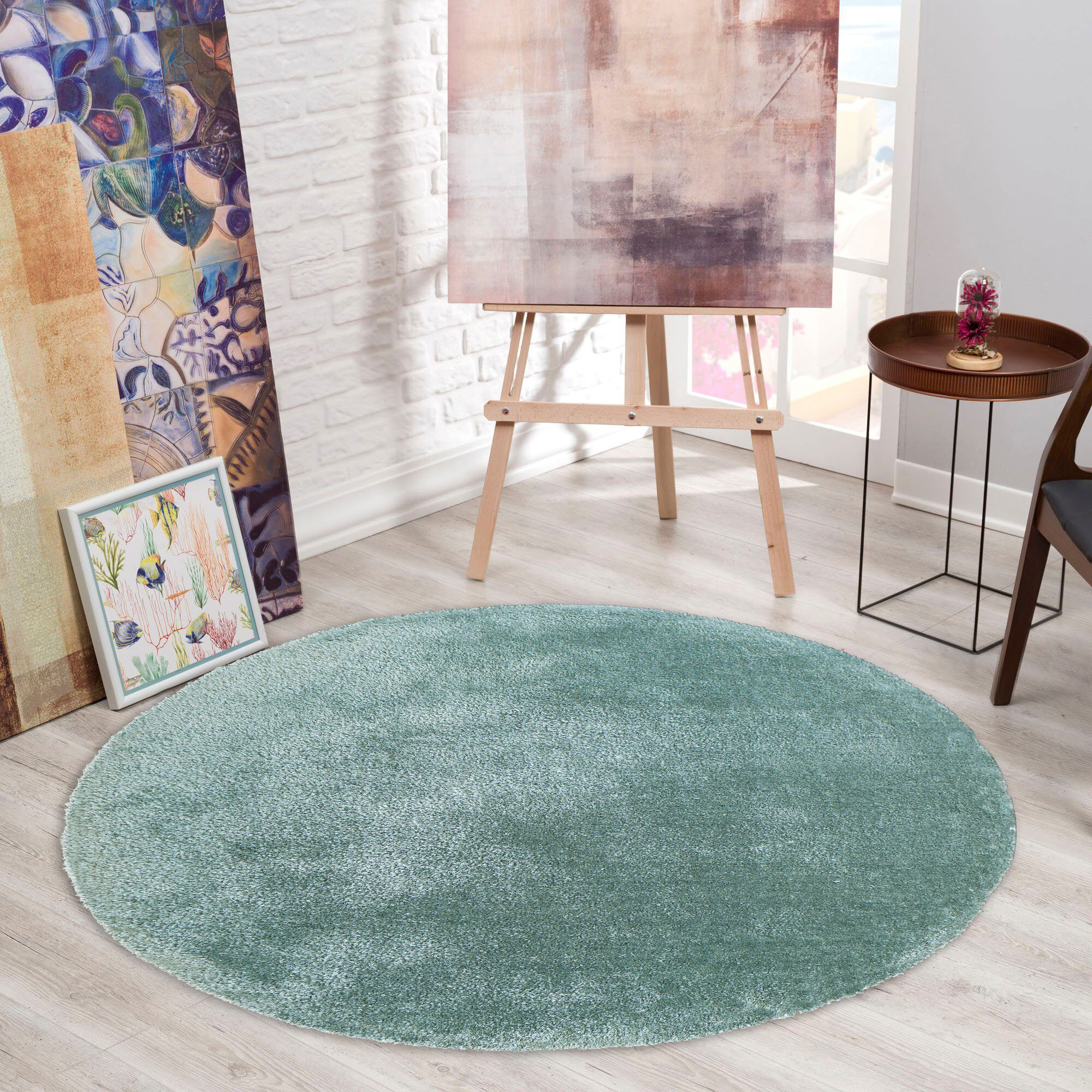 Luxe Thick Plain Shaggy Rug