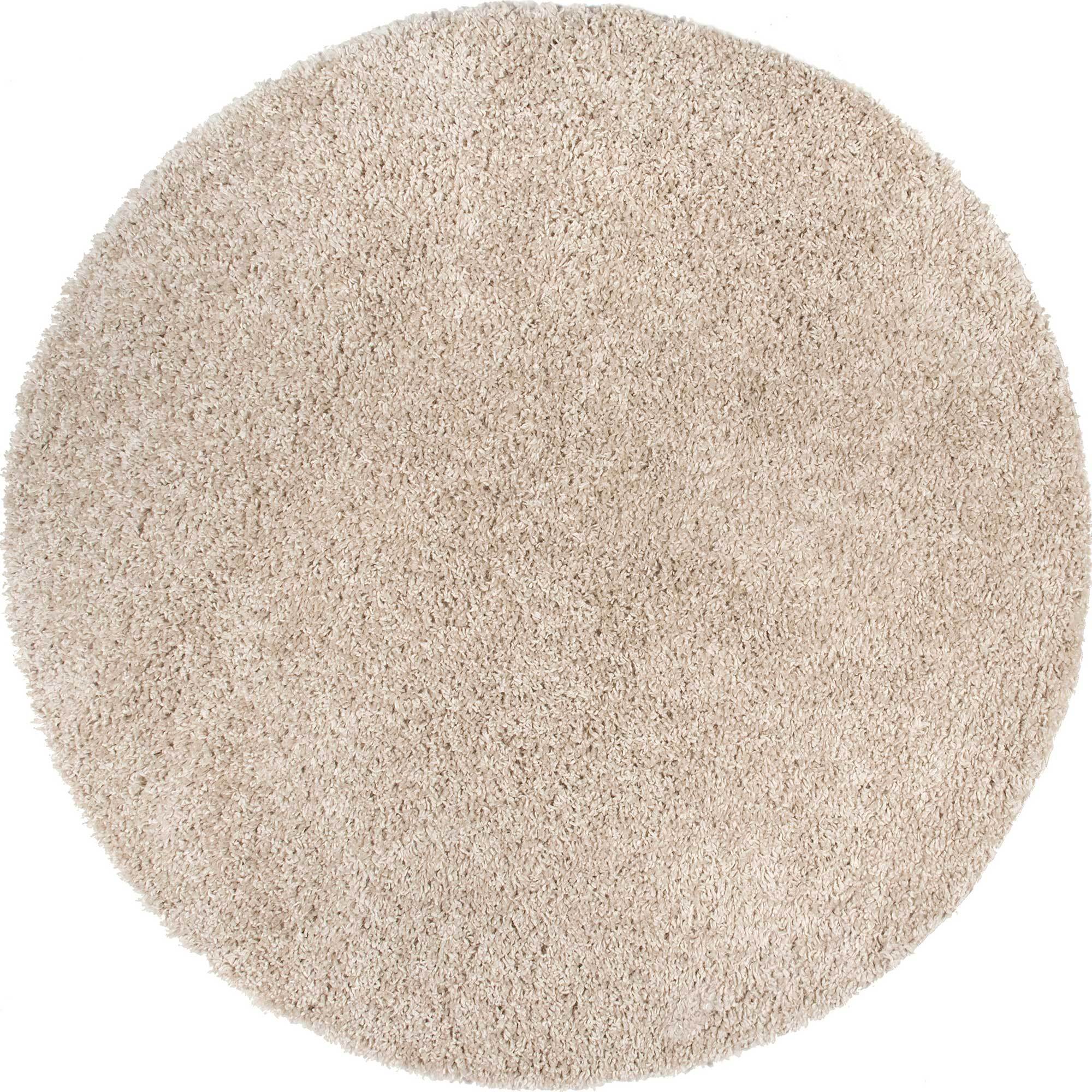 Luis Plain Beige Shaggy Rug