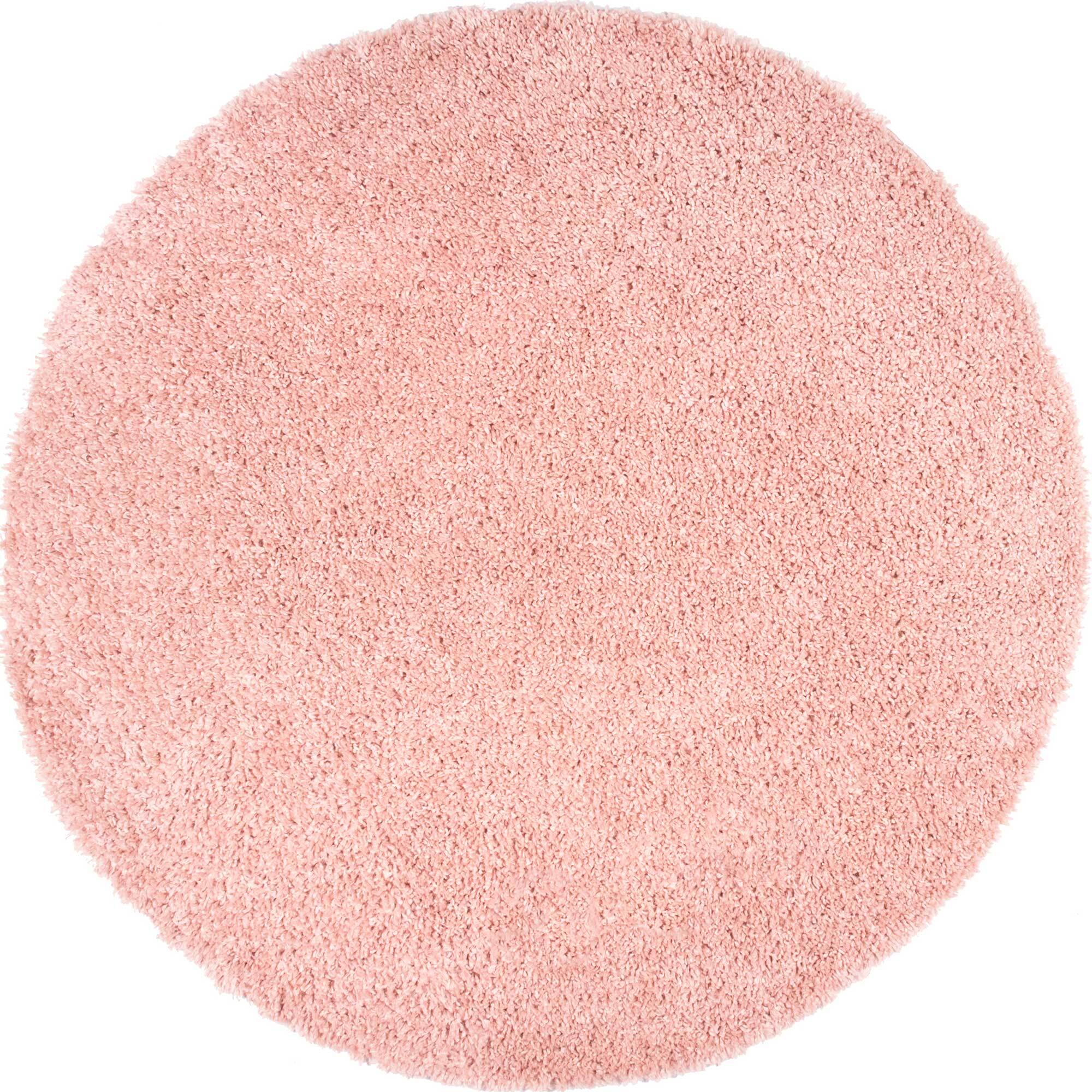 Luis Plain Pink Shaggy Rug