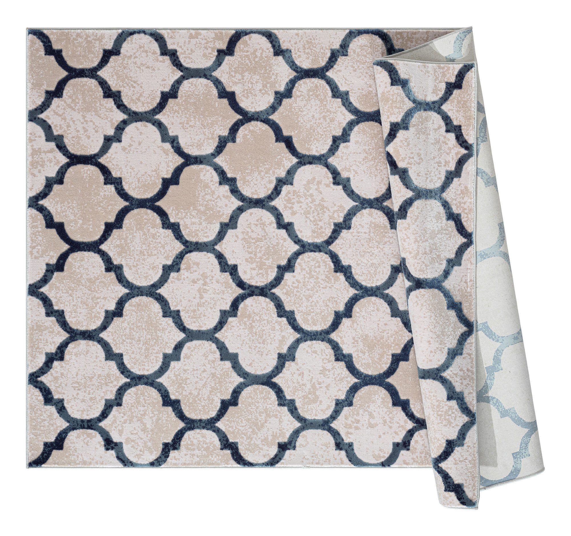 Loren Blue Moroccan Trellis Rug