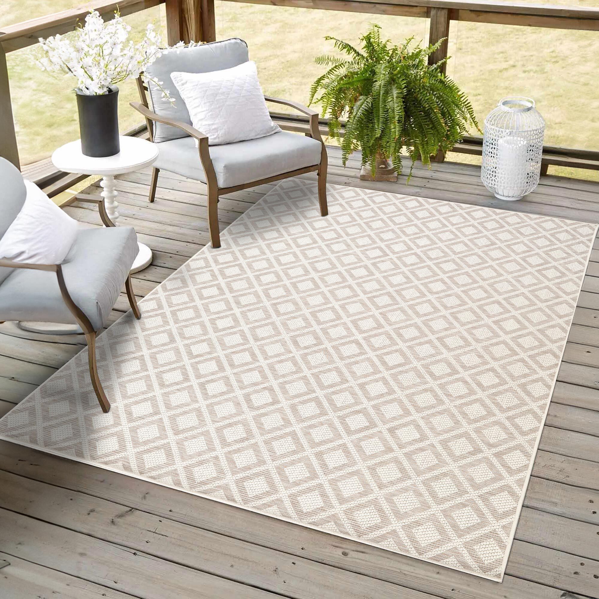 Mateo Geometric Flatweave Rug