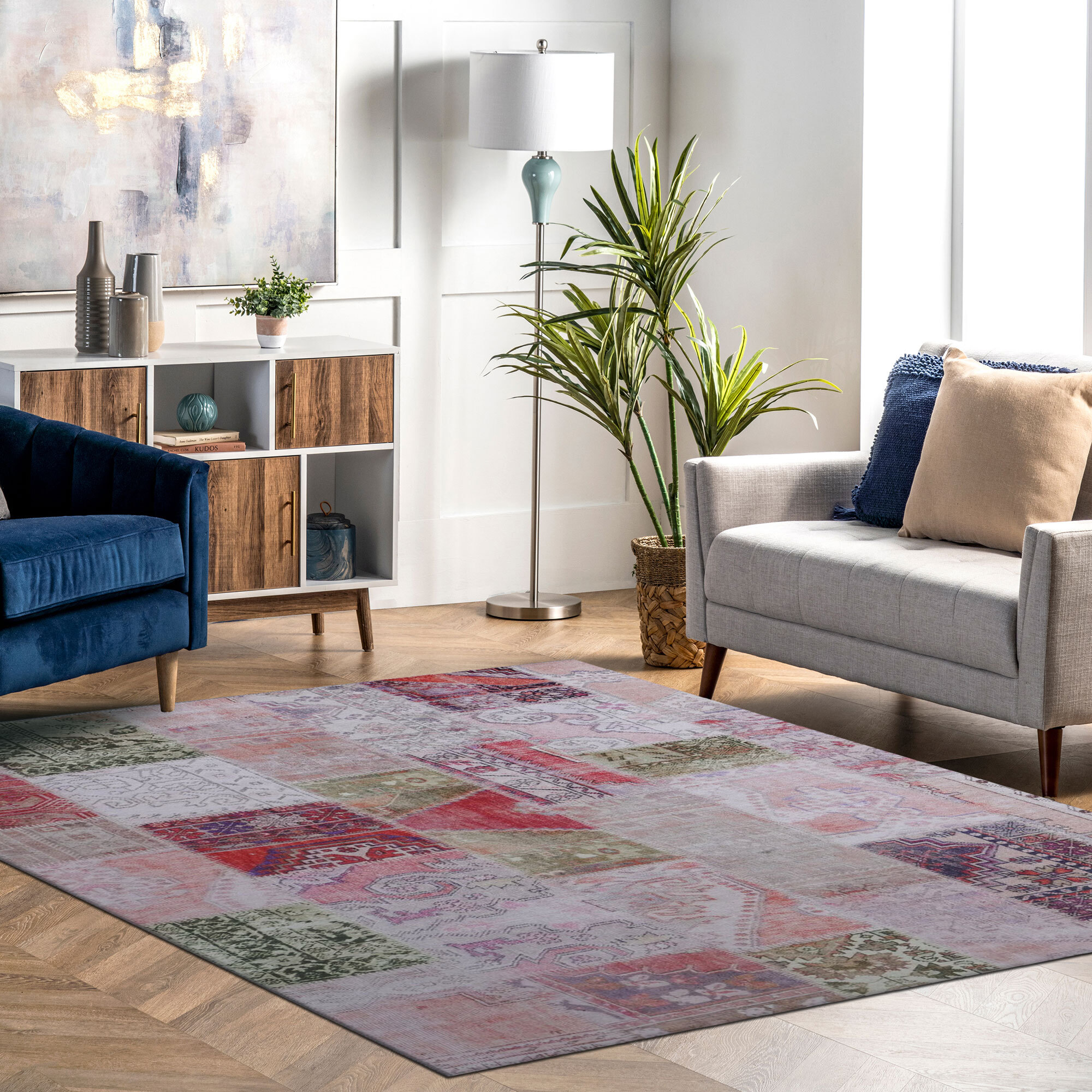 Noble Traditional Patchwork Rug 