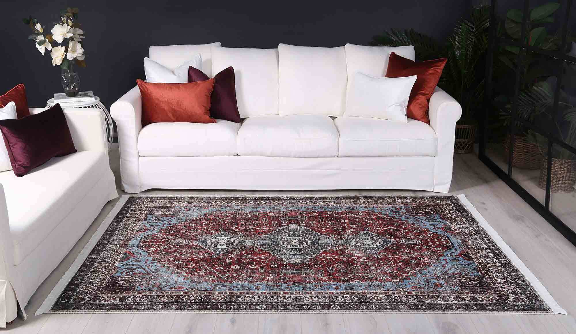 Victoria Vintage Look Cotton Rug