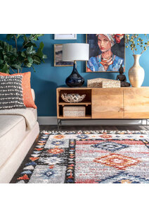 Amara Moroccan Tribal Fringed Rug