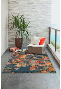 Aperto Floral Autumn Leaves Rug