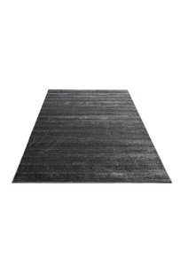 Austin Plain Charcoal Striped Rug